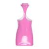 Womens Wet Look Bodycon Mini Dress Chest Accent Rear Emphasis Sheer Cutouts Patent Leather Date Night Dress