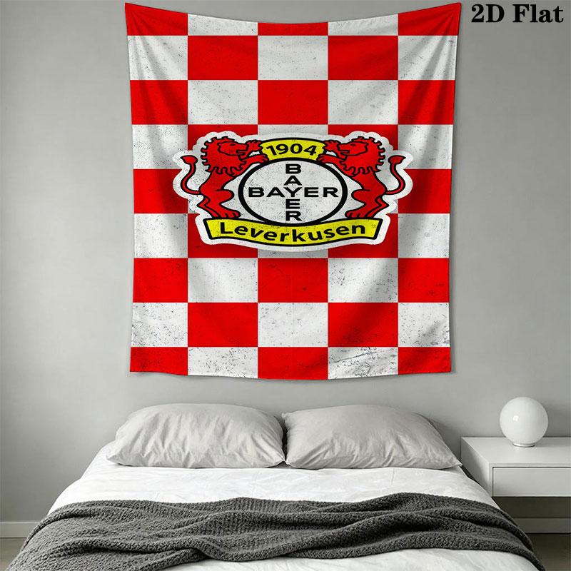 Bayer Leverkusen logo Wall Hanging Printed Fabric Blanket Decorative Tapestries for Bedroom Living Room Home Decor
