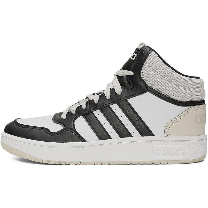Adidas Hoops Mid K Orbit Grey Black White Kids Sneakers Core-Black Cloud-White IH7893