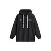 Li Ning X Cyril Artist Collaboration Series Dreamer Theme Letter Pattern Fleece Hoodie Unisex Hoodies Black AWDTB77-1