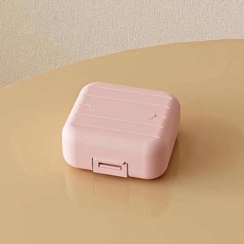 7 Секций Портативная Мини Таблетница Двойная Герметичная Коробка для Хранения Лекарств Недельная Ежедневная Разделенная Запираемая Организатор для Лекарств Еженедельная Таблетница