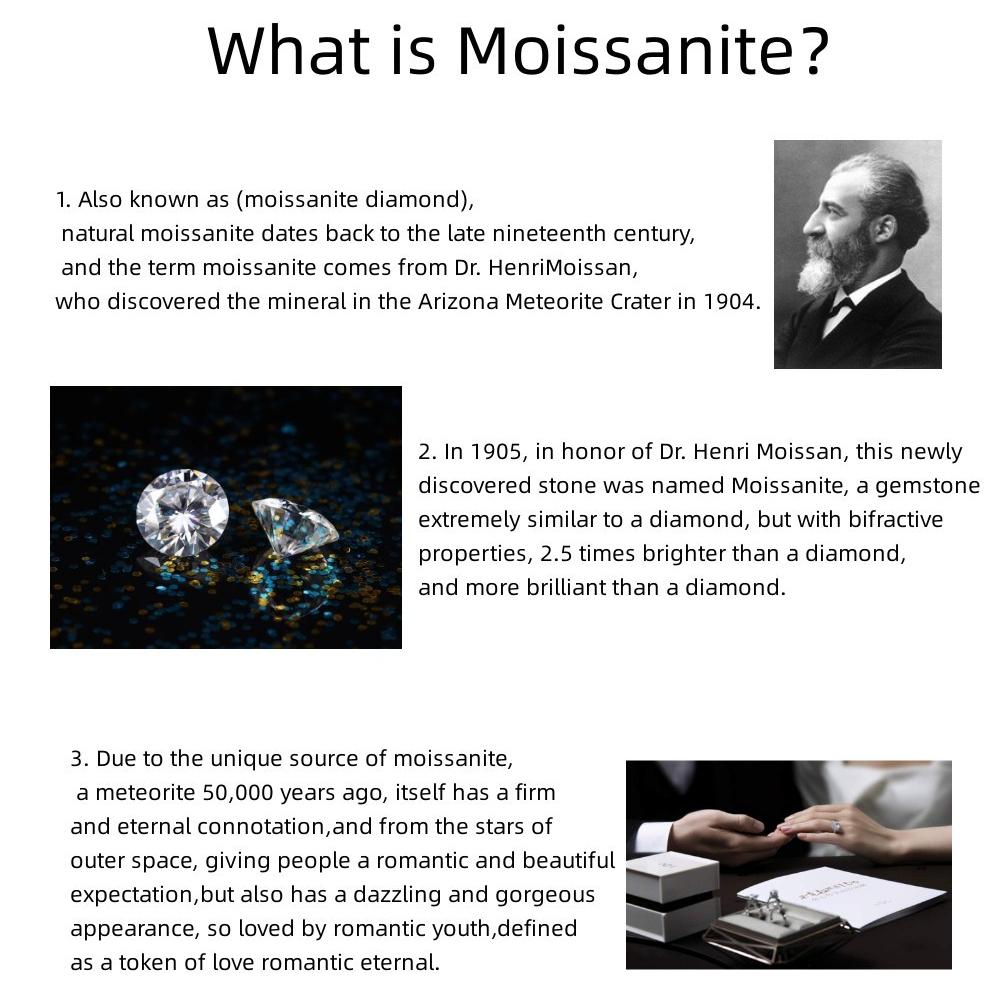 S925 Sterling Silver 1-2 Carat Moissanite Round Bag Earring Design Fashion Light Luxury Niche High-Hnd Casual Lady Gift