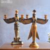 Resin Isis Figurine Ancient Egypt Goddess Model Home Decoration Resin Figurines Craft Wine Rack Statue