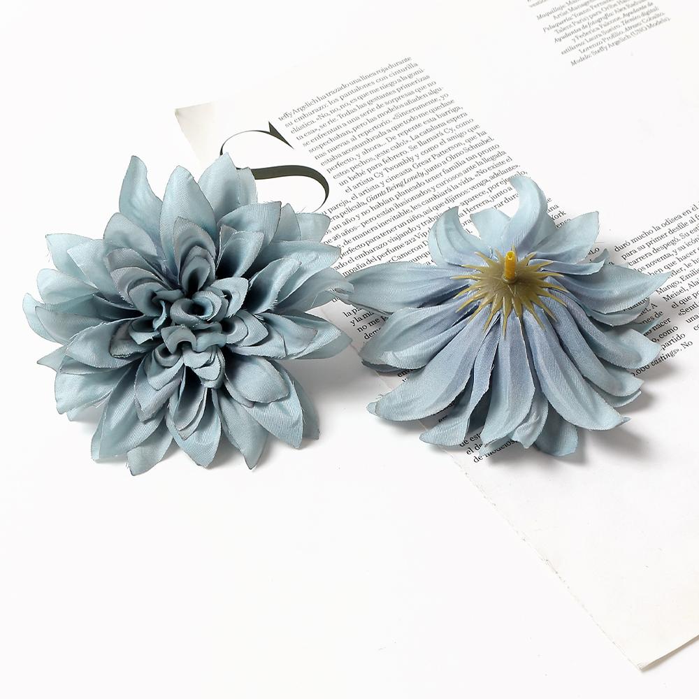 5 шт. Насыпные искусственные головки цветов георгина Рождественское украшение Декор для дома и комнаты Свадебное украшение для стен Искусственные цветы Аксессуары