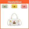 Golden Button Girls Rabbit Pattern Crossbody Bag Rainbow Pattern Daily Bags