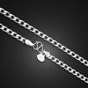 Men'S Popular Whip Necklace Platinum-Plated Simple Temperament Chain Street Hip-Hop Jewelry