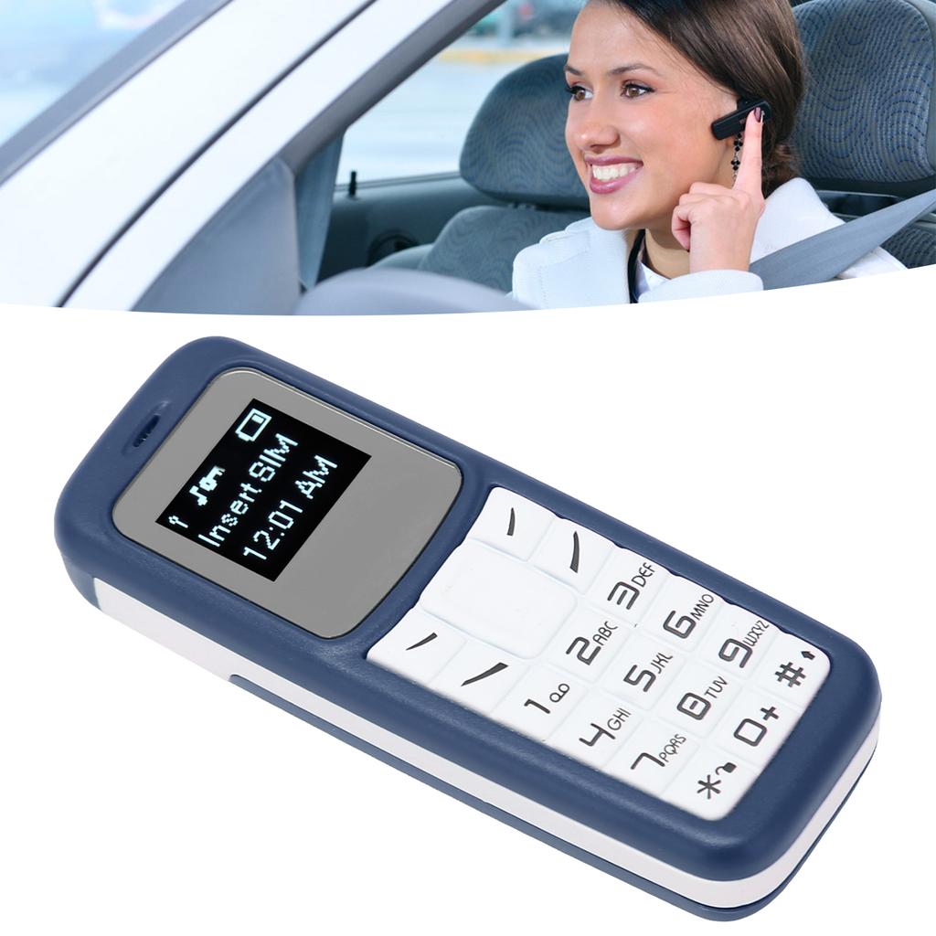 Mobile Cell Phone Small Mobile Phone Headset Dialer with Ear Hook Support SIM 0.66inch