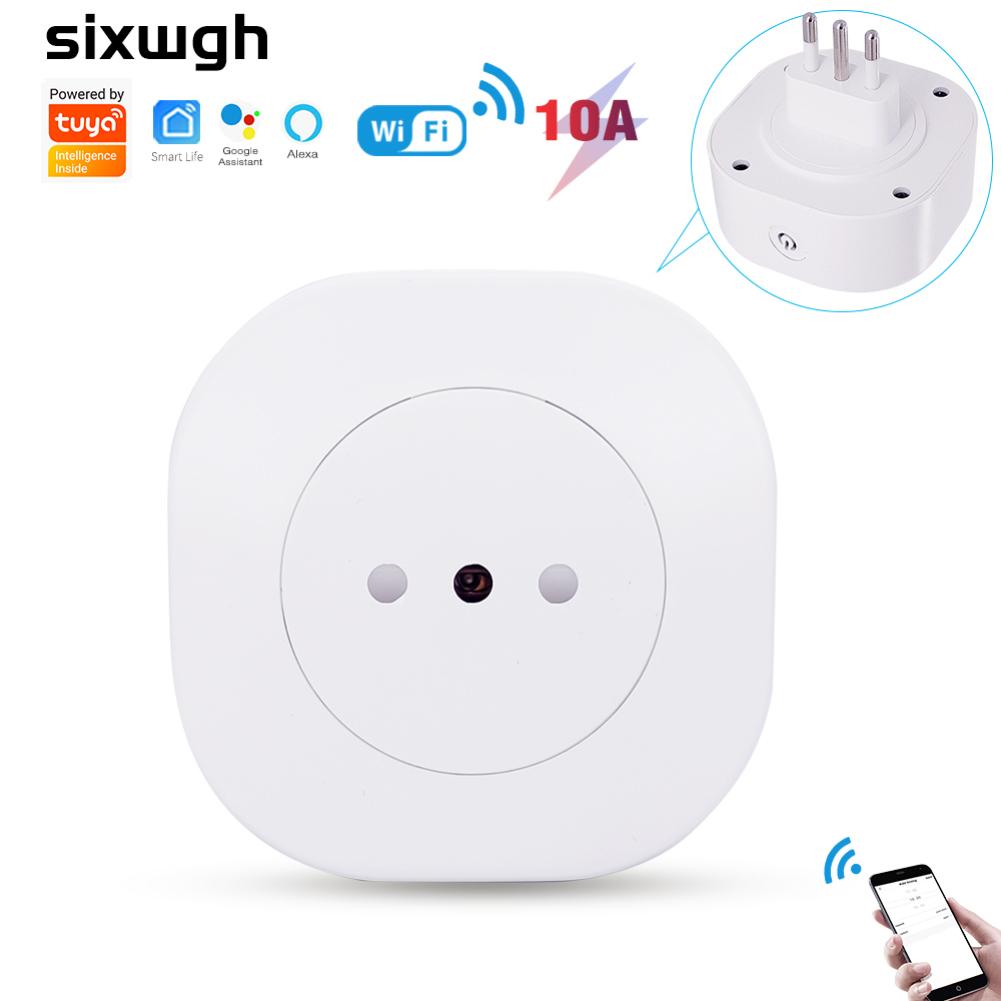 16a 10a Розетка Tuya Пульт Дистанционного Управления Голосовое Управление Розетка с Таймером Для Alexa Или Google Home Умная Розетка Wifi Итальянская Вилка