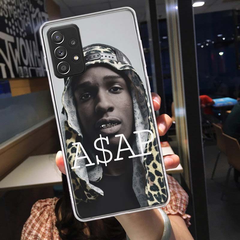 Чехол для телефона с изображением рэпера A$AP Rocky для Samsung A54 A57 A37 A17 A14 A15 A12 A24 A34 A55 A35 A25 A52S A07 A05S A04S A22 A32 A72 Gala