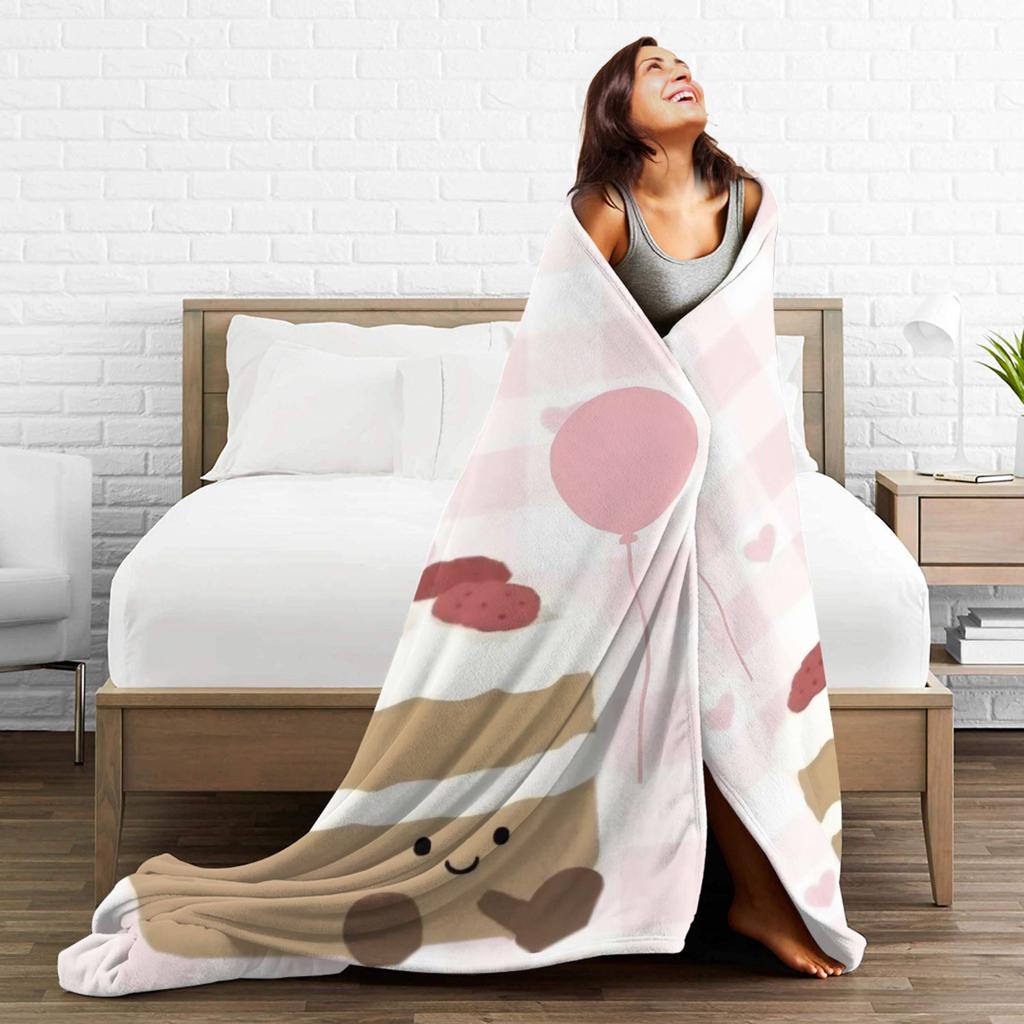 Warm Soft BlanketsKids Airplane Travel J-Jellys C-Cat Bedding Throws Flannel Bedspread For Couch Bed Aesthetic Sofa Bed Cover