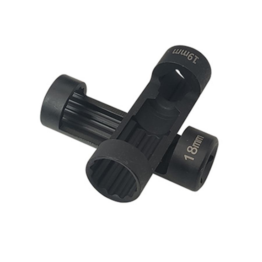 Набор из 5 шт. 12-гранных торцевых головок 1/2" 18-24 мм для большинства европейских автомобилей