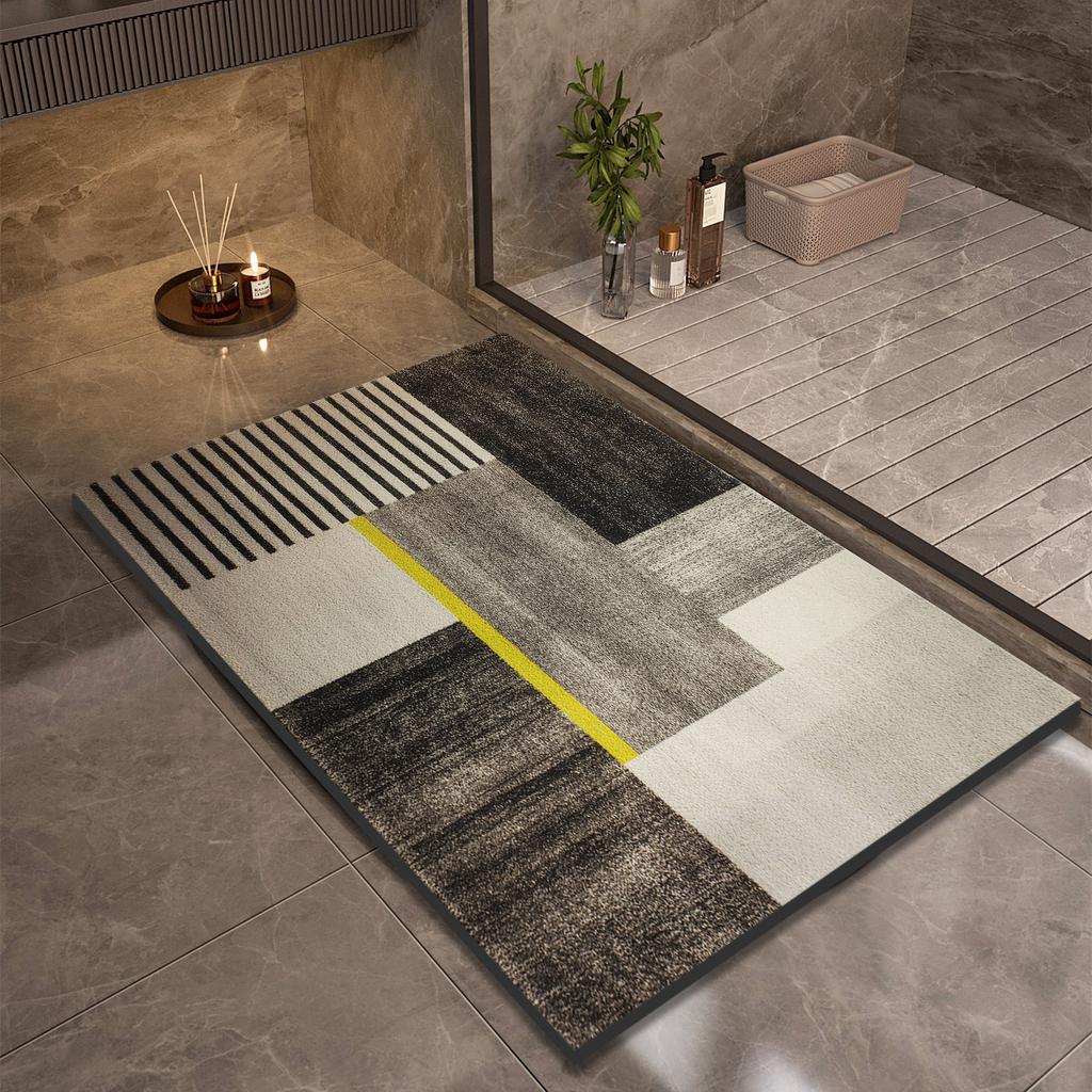 Diatomite Bath Mat Super Absorbent Bathroom Rug Shower Foot Mats Non Slip Quick Dry Toilet Room Carpet Doormat