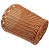 Woven Trash Can Rattan Basket Storage Multipurpose Living Room Laundry Hamper with Lid Boho Decor