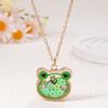 Cute Design Children's Necklace Cat Bear Charm Princess Costume Necklace  Children's Gift