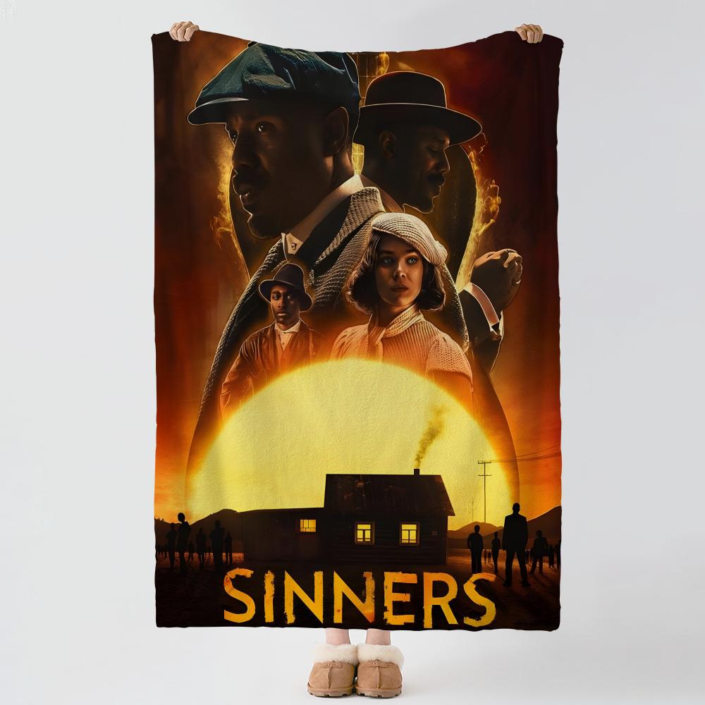 Плед из фланели S-Sinners-S с толстым комфортом, для многоцелевого использования в помещении и на улице, для ежедневного сна