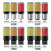 2 шт. 7440 W21W WY21W W21/5W PY21W P21/5W Ba15s BAU15S 3157 T25 Автомобильные светодиодные лампы Указатель поворота 150SMD Стоп-сигнал Задний ход Парковочные огни