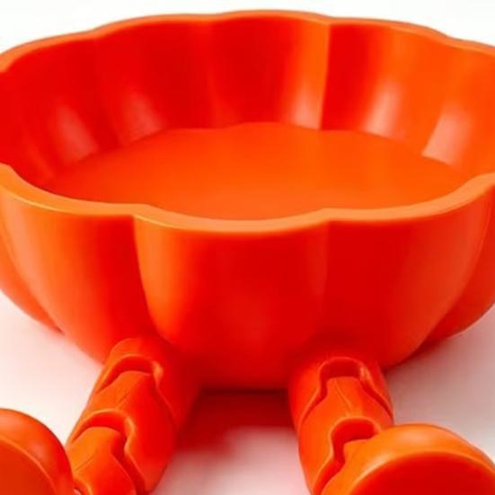 Художественный аксессуар для гостиной 3D-печатный шарнирный держатель для рулона туалетной бумаги в виде тыквы, креативный напольный держатель для туалета, декоративный диспенсер для бумажных полотенец для ванной комнаты для