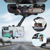 360° Rearview Mirror Phone Holder for Car Mount Phone and GPS Holder Rotating Adjustable Car Phone Holder