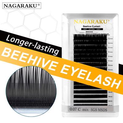 Наращивание ресниц NAGARAKU Laser Beehive Долговечные сверхвысокие синтетические ресницы из норки