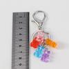 Красочный милый многоцветный медведь подвеска резиновый брелок ювелирные изделия брелок модные аксессуары