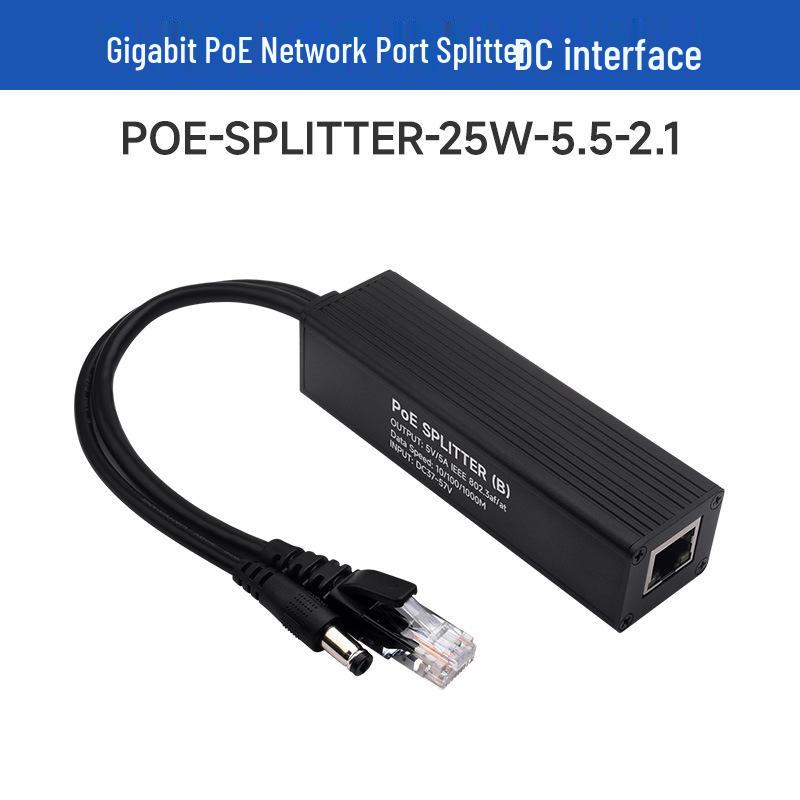 5V/5A Industrial Gigabit PoE Splitter with Type-C/DC Interface & MPS Chip
