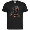 T Shirt Dackel Dachshund Teckel Jagdhund Jagt Dackelwelpe Dackelschule D 402872s Vintage Versatile Unisex Soft Casual