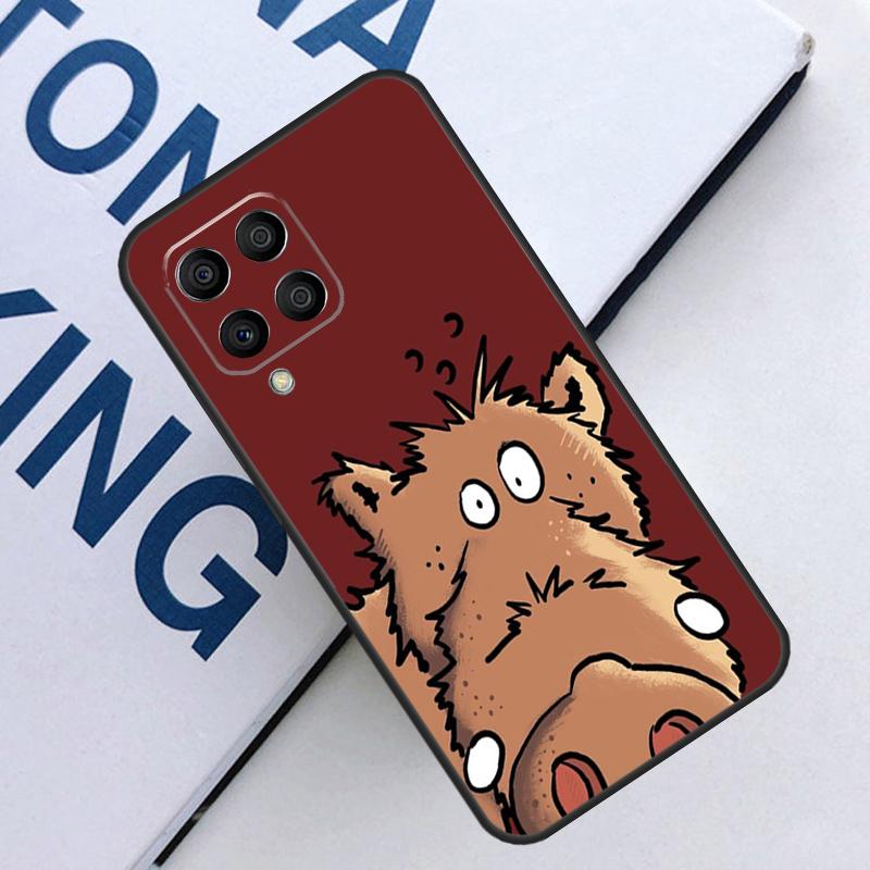 Cute wild boar funny Cartoon For Samsung Galaxy M31 M55 M15 M11 M21 M13 M33 M35 M53 M14 M34 M54 M12 M32 M52 M06 M16 Case