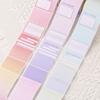 256Pcs/Set Full Adhesive Sticky Note Stationery Tearable Notepad Labels Stickers  School/Office