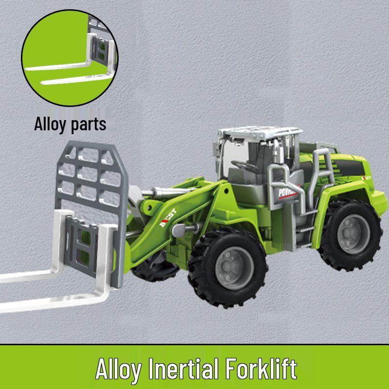 Детский набор строительной техники из сплава - Самосвал, Бетоносмеситель, Цистерна, Бульдозер, Кран, Экскаватор