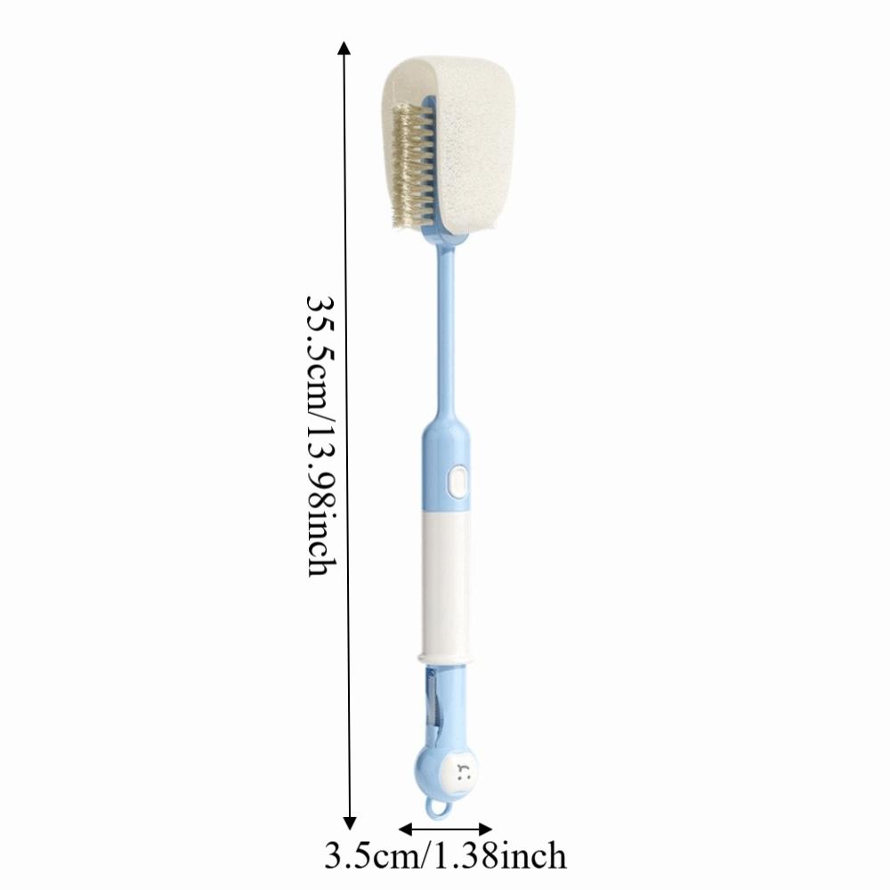 6 in 1 Bottle Cleaning Brush Cartoon Straw Cup Brush Multi-Functional Thermos Cup Brush Travel