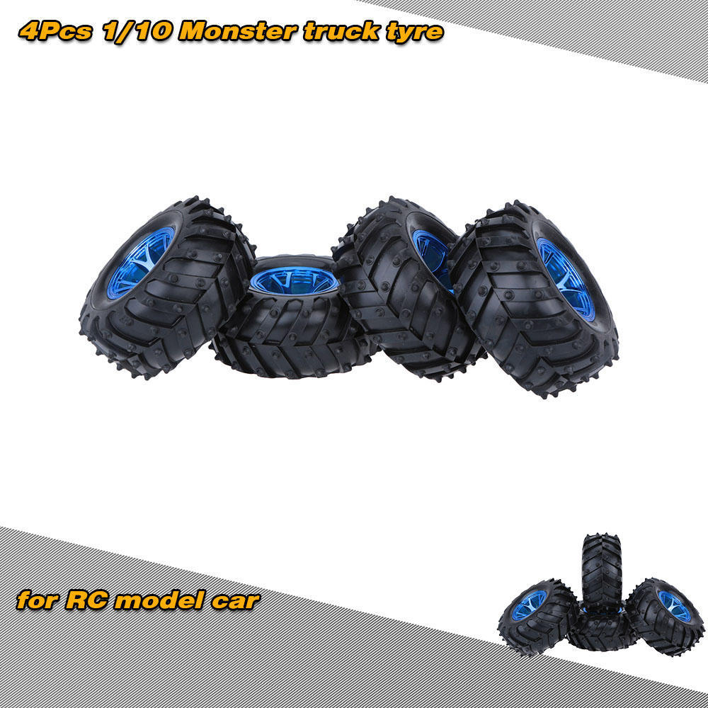 4 шт./компл. 1/10 шины Monster Truck для Traxxas HSP Tamiya HPI Kyosho RC модель автомобиля