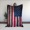American Flag, USA Patriotic Design, Blanket Reflecting the American Spirit,USA Themed Blanket, Patriotic Fleece, Stylish and Useful Blanket