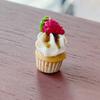 Миниатюрная модель кекса, принадлежности для мини-игр, имитация глины, фруктовый кекс для кукол 1/6 1/12 или миниатюрный десертный домик