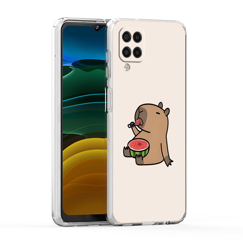 Милый чехол для телефона с капибарой для Samsung Galaxy A13 A33 A35 A55 A73 A53 A23 A51 A71 A21S A12 A31 A41 A05s A03S A15 A25 A32 5G