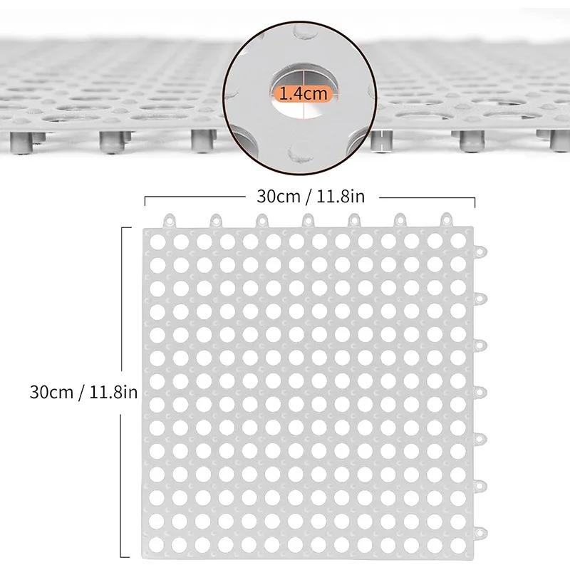 30x30 см Нескользящий коврик для ванной комнаты Бытовая ванная комната Туалет Сращивание Лоскутное Заземляющий Коврик Коврики для ног Ванна Душ Водонепроницаемые Коврики