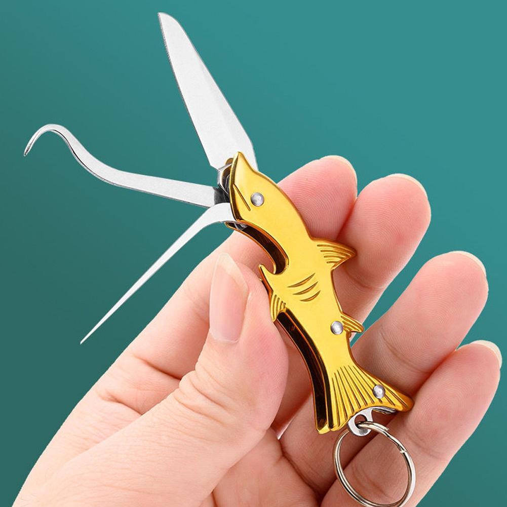 3 In 1 Keychain Bottle Opener Multifunctional Stainless Steel Folding Rustproof Durable Toothpicks For Men Women Ideal Gift