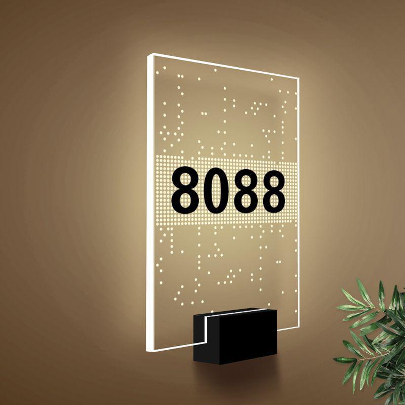 Guesthouse LED Acrylic Door Sign for Private Room