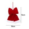 1/5pcs Christmas Velvet Bows Pendant New Year Party Wedding DIY Hanging Bows Gifts Packaging Bows Home Multi-scene Decorations
