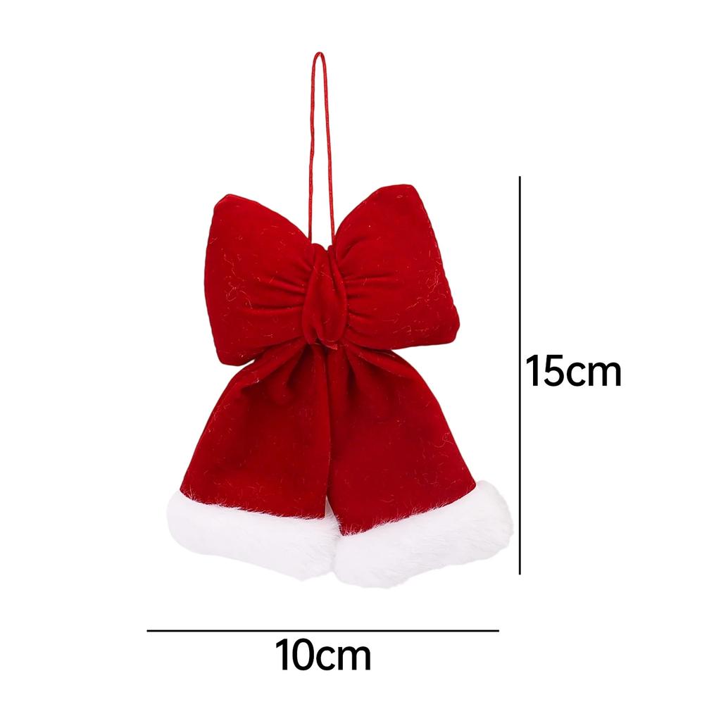 1/5pcs Christmas Velvet Bows Pendant New Year Party Wedding DIY Hanging Bows Gifts Packaging Bows Home Multi-scene Decorations