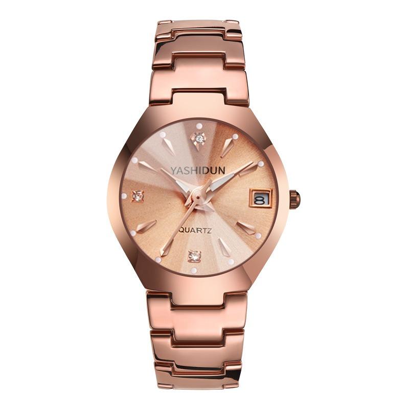Couple Fashion Quartz Luminous Calendar Men's Watch Student Watch Women's Watch