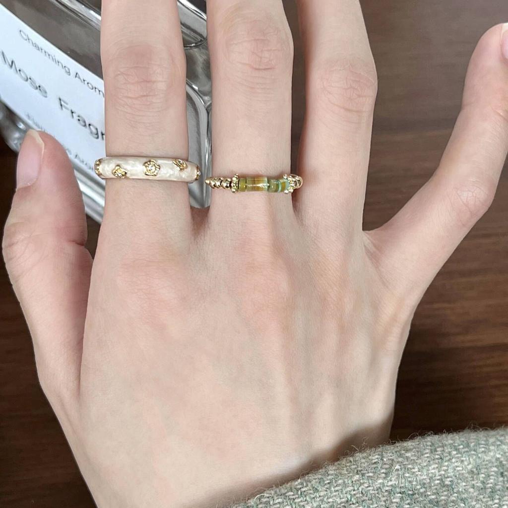 Кольцо с жемчугом Bunny, модное кольцо в стиле Хепберн, женское, нишевый дизайн, высокое чувство