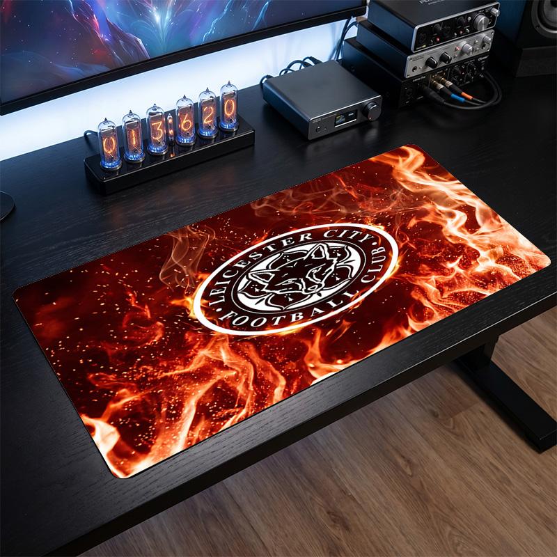 Leicester City Football Print Large Mouse Pad, Anti-Slip Extended Gaming Desk Mat for Office Home