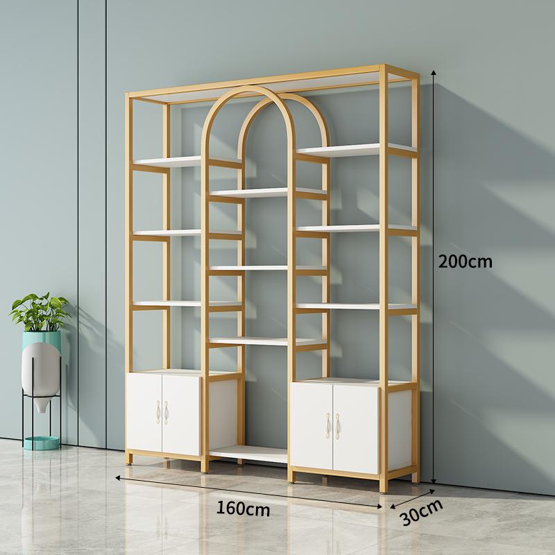 Multi-Function Light Luxury Nail Polish & Skincare Display Shelf for Beauty Salons