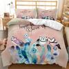 Owl Duvet Cover Set Cute Owl For Kids Boys Girls Cute Animal Bedding Set Bedclothes Double Queen King Size Polyester Qulit Cover