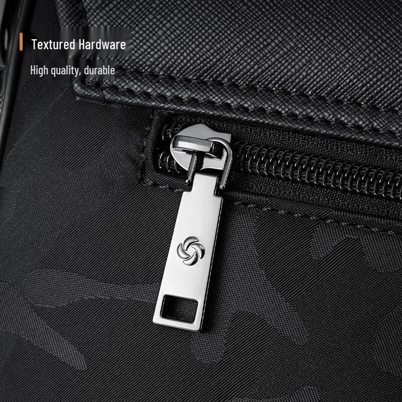 Мужская кожаная деловая сумка-портфель Samsonite для ноутбука TK9