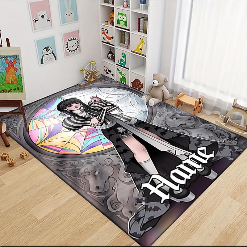 Custom Name Starlit Fashion Journey Carpet Rug Customizable Soft Washable Anti-Slip Home Living Room Sofa Mats Personalized Rug. 0909120