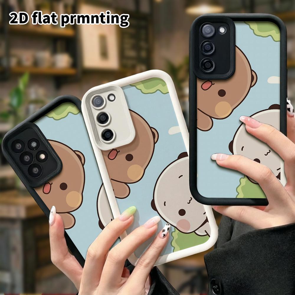 Phone case: 2D flat Samsung Galaxy A34 A35 M05 M06 S20 S22 S21 FE Plus 5G protective case, sweet companion feeling, perfect Christmas and Halloween ho