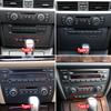 Для BMW 3 серии E90 E92 E93 2005-2012 Автомобильные аксессуары для интерьера Рамка отделки панели управления центральной консолью, кондиционером, CD-плеером Черная