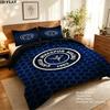 Caykur Rizespor Pattern Bedding uilt Set uilt Cover Pillowcase Home Decoration Birthday Gift (1 * duvet cover + 2 * pillowcase without core)