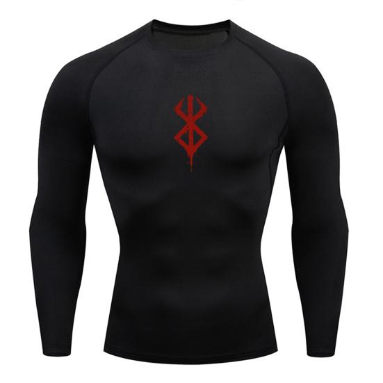 Men Sports Top Round Neck Slim Fit Long Sleeve Quick Dry Thin Soft Breathable Highly Stretchy Pullover Training Exercise Men Jogging T-shirt
